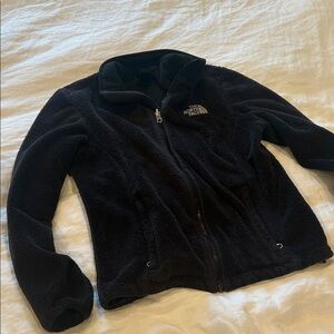 The North Face fleece black jacket